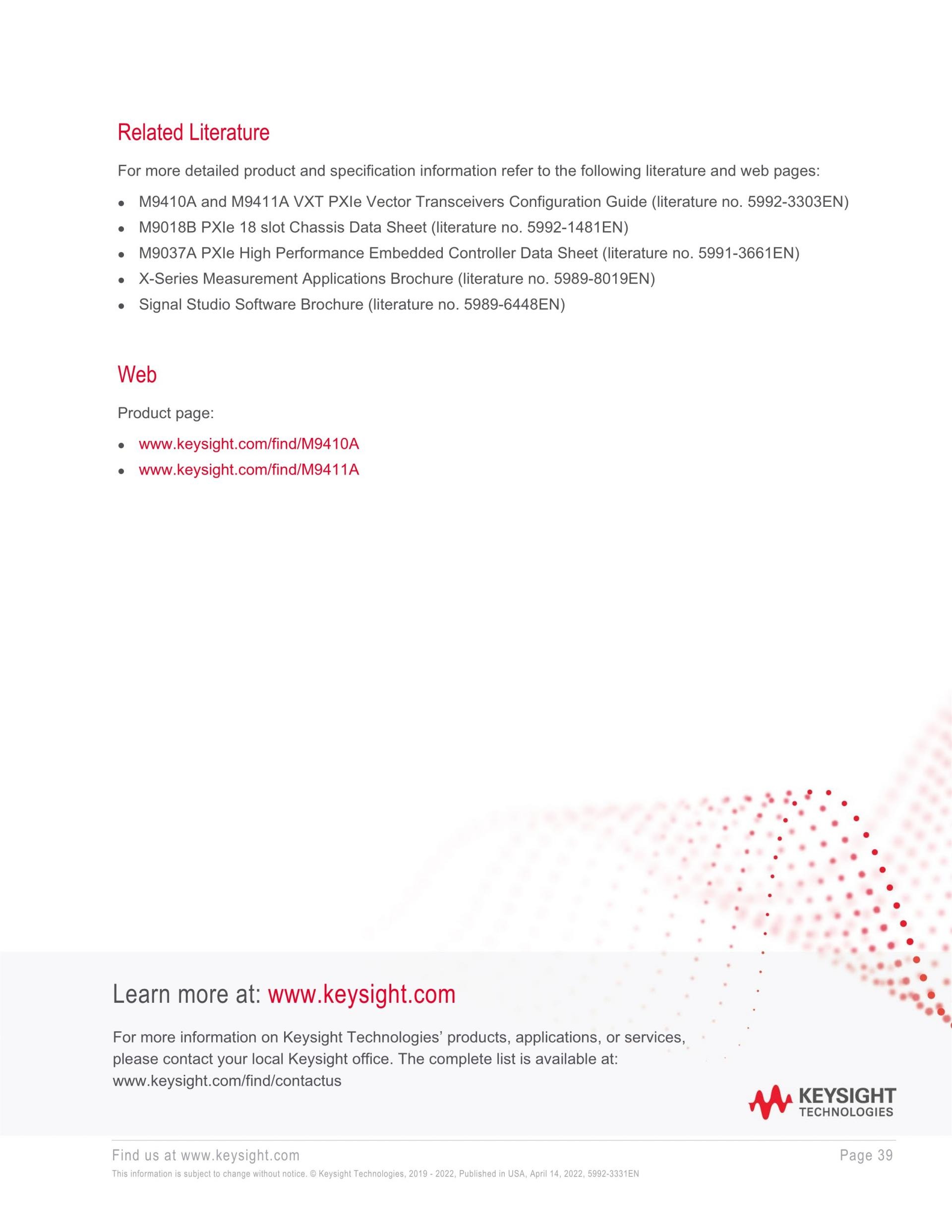 키사이트 KEYSIGHT M9410A VXT PXI 벡터 트랜시버, 300/600/1200 MHz 대역폭 (가격문의)