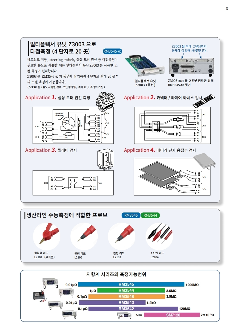 히오키 HIOKI RM3545 저항계 (가격문의)