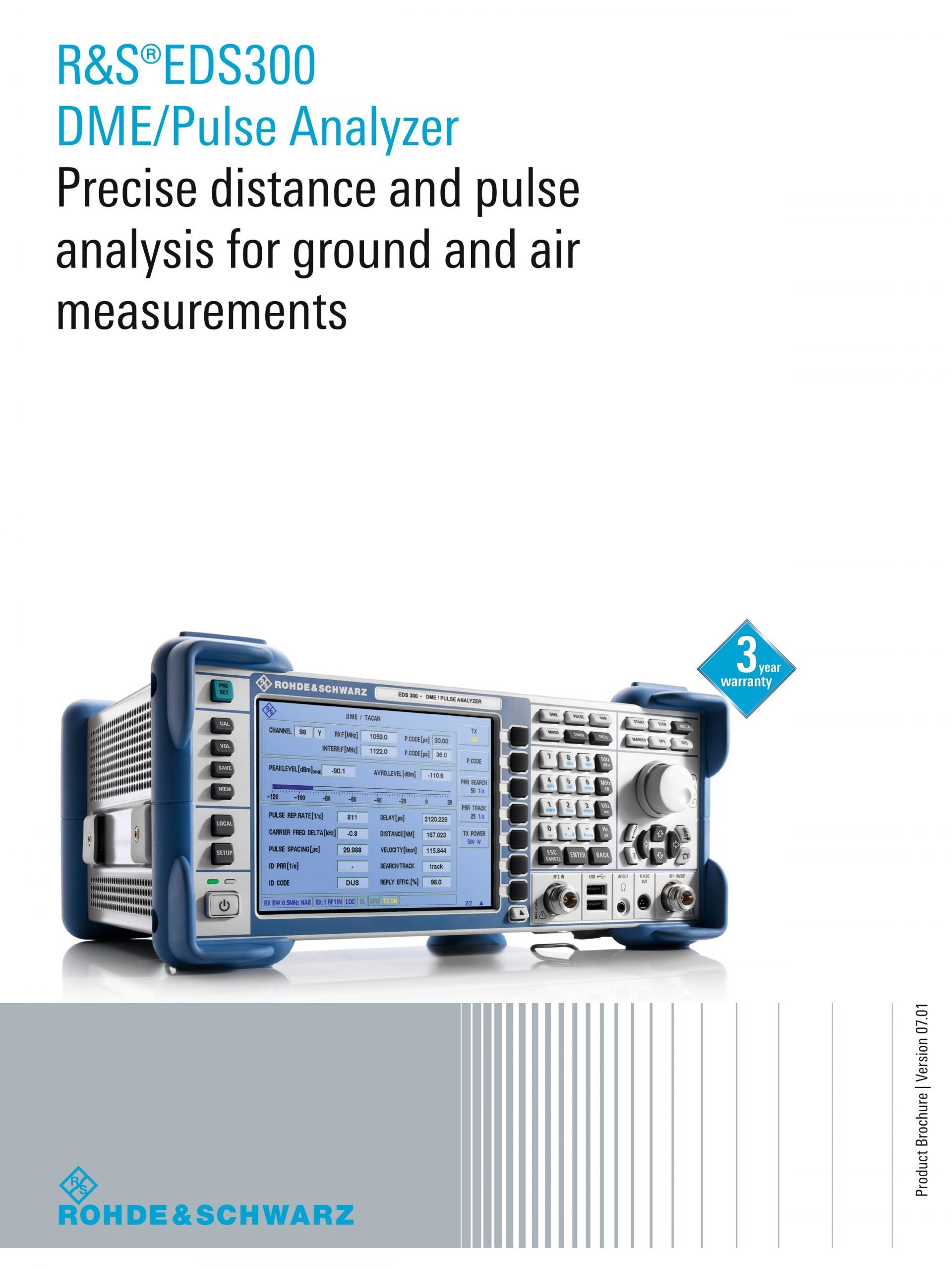 ROHDE & SCHWARZ 로데슈바르츠 로데슈바르즈 EDS300 DME/펄스 분석기 (가격문의)