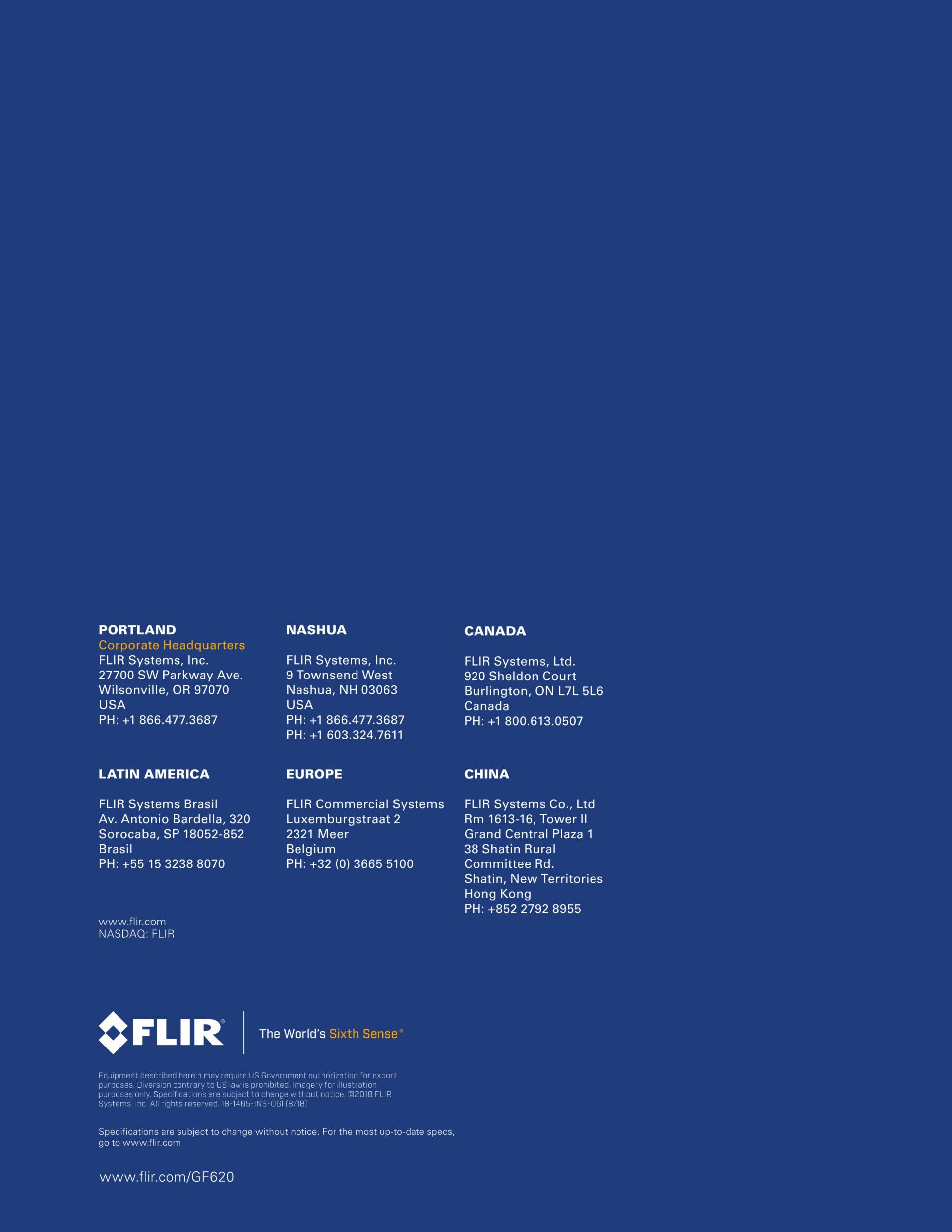플리어 FLIR GF620 | 광학 가스 이미징 카메라 (가격문의)
