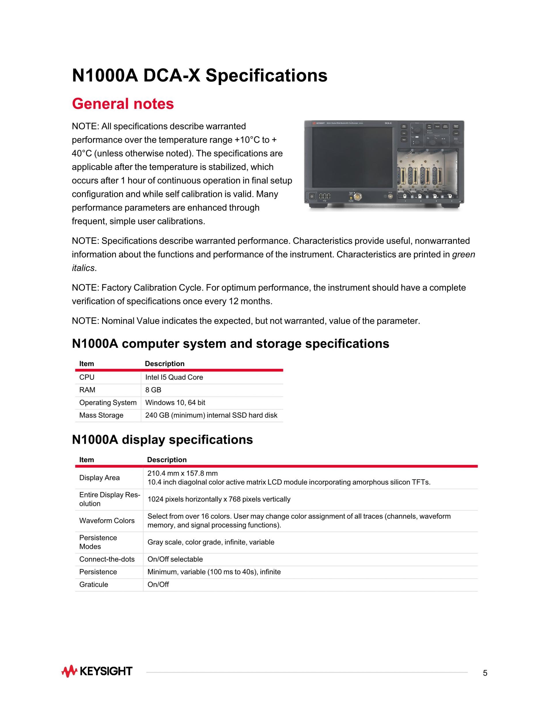 키사이트 KEYSIGHT N1000A DCA-X 광대역폭 오실로스코프 메인프레임 (가격문의)