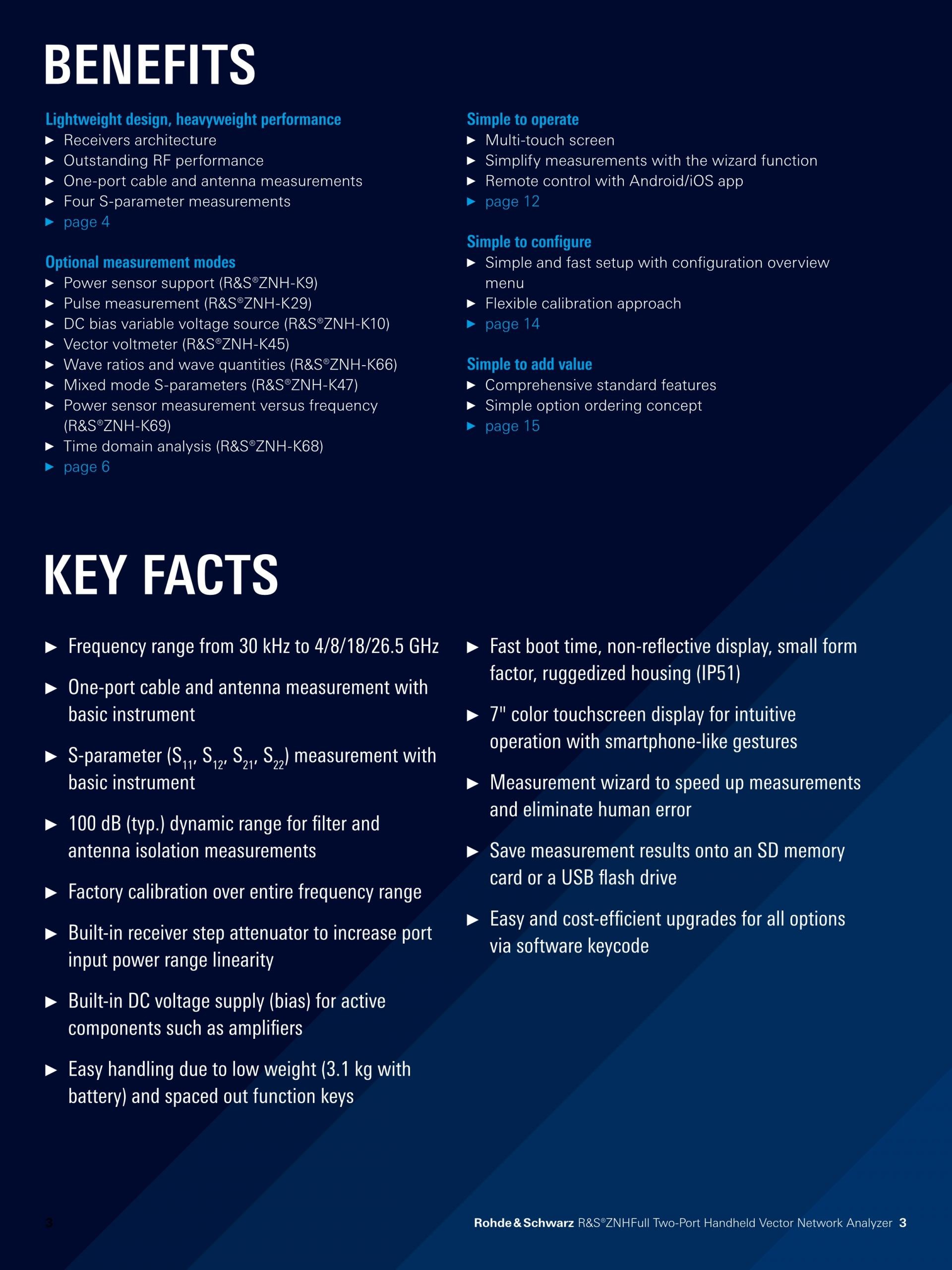 ROHDE & SCHWARZ 로데슈바르츠 로데슈바르즈 - ZNH 휴대용 벡터 네트워크 분석기 (가격문의)