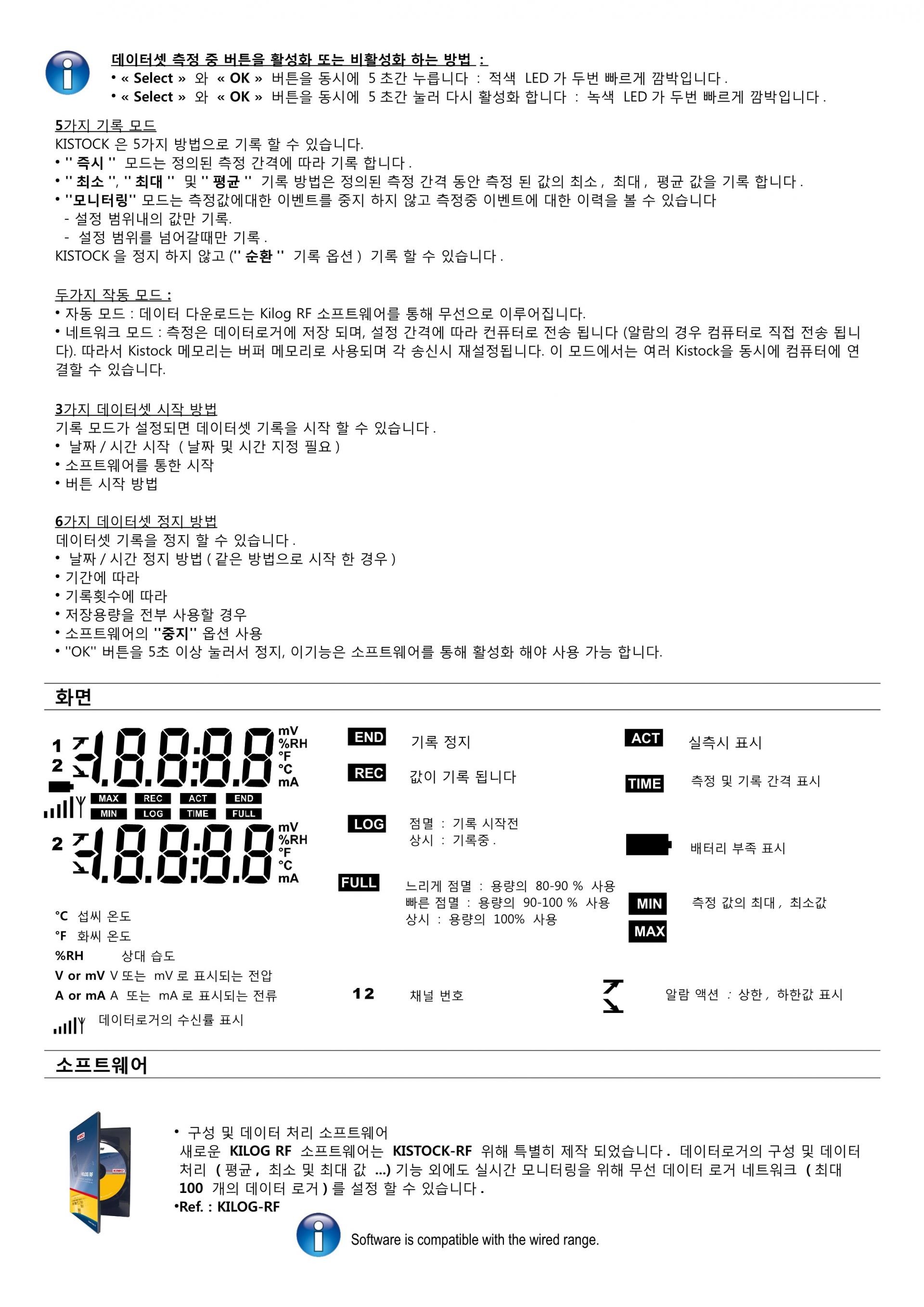 키모 KIMO KH210-RF 무선 온습도 데이터로거 (가격문의)