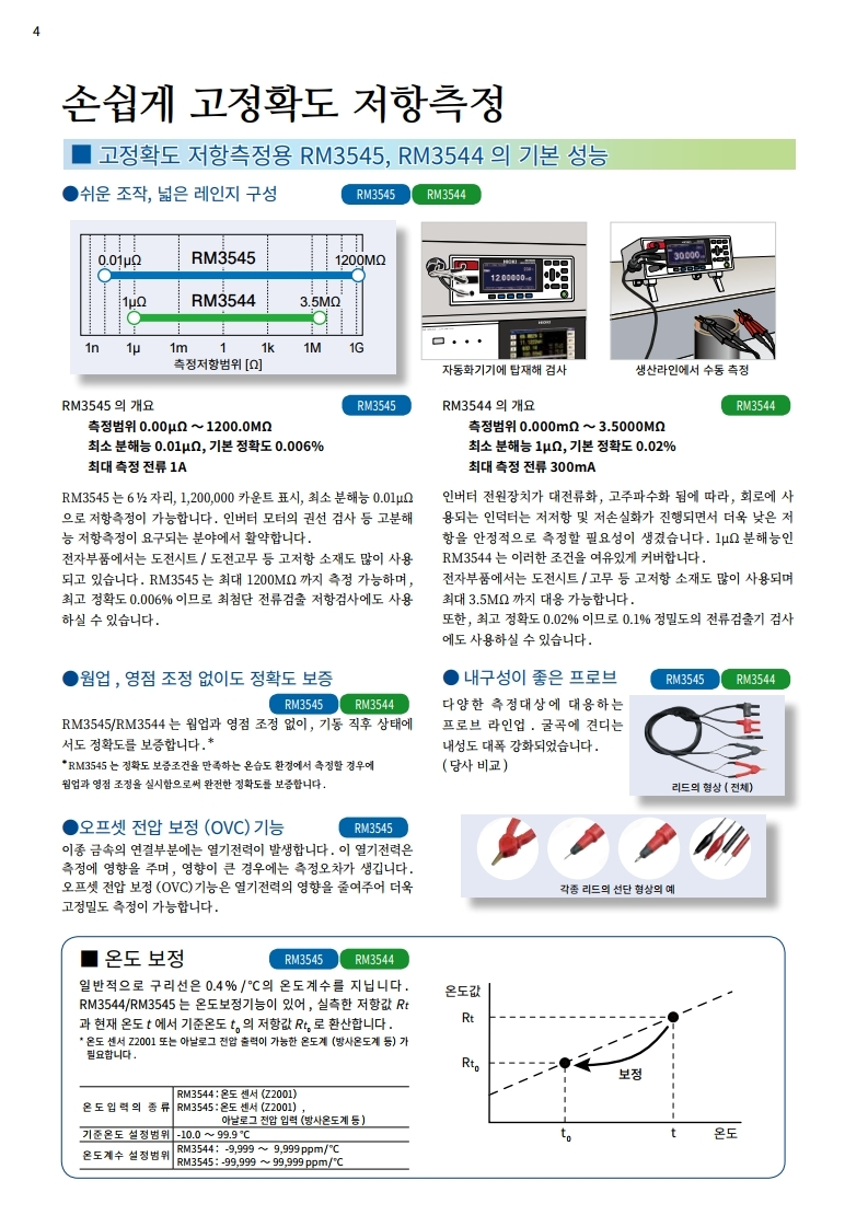히오키 HIOKI RM3545 저항계 (가격문의)