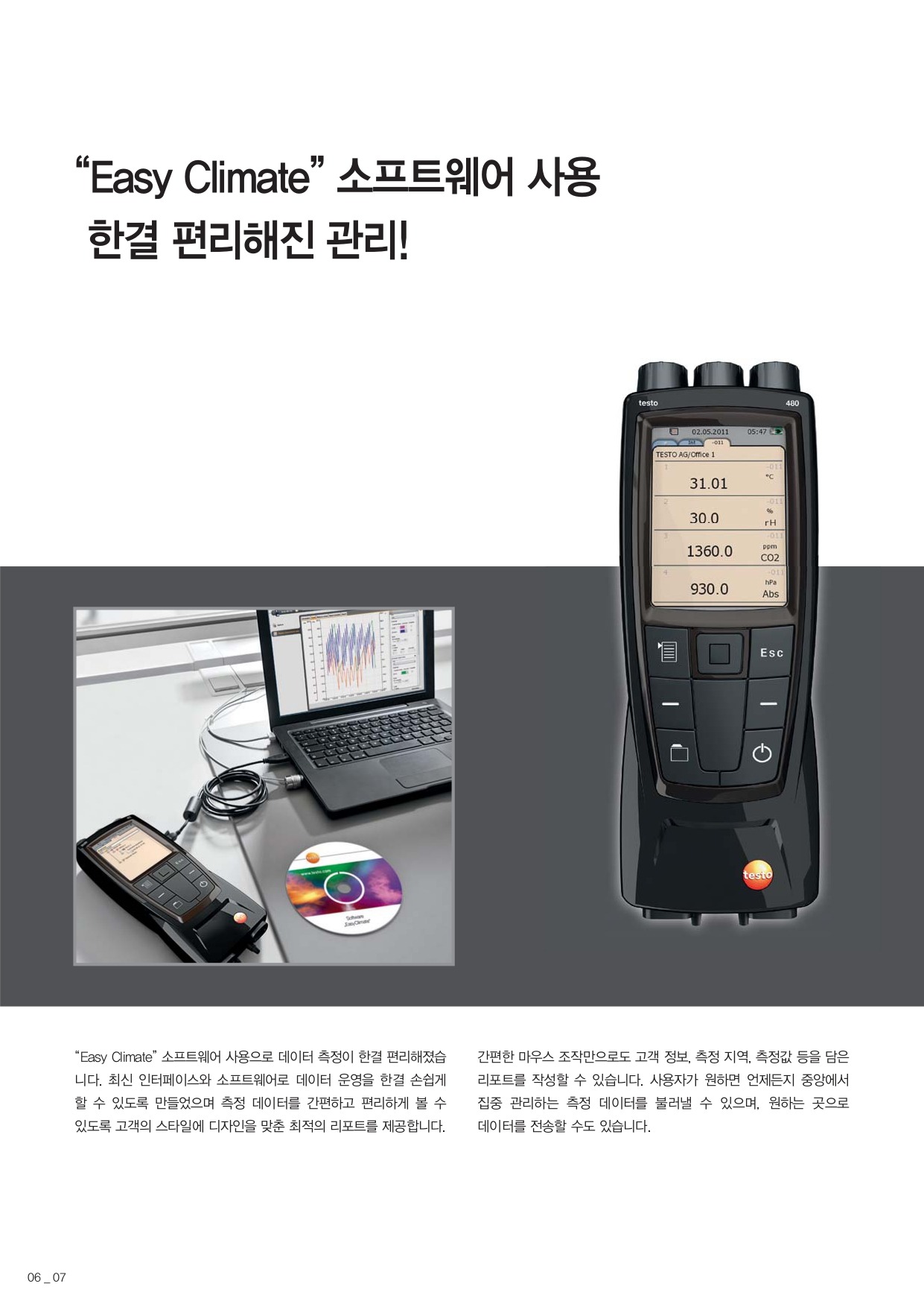 테스토 TESTO 480 다기능 종합 환경 측정기 (가격문의)