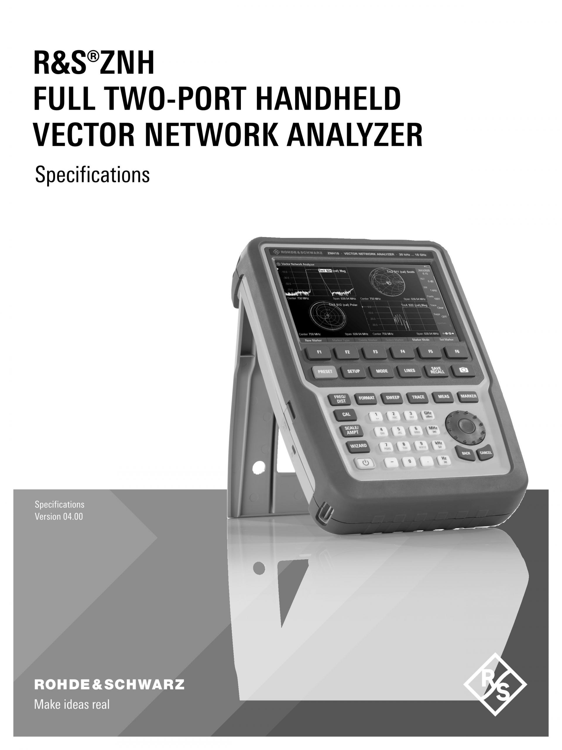 ROHDE & SCHWARZ 로데슈바르츠 로데슈바르즈 - ZNH 휴대용 벡터 네트워크 분석기 (가격문의)