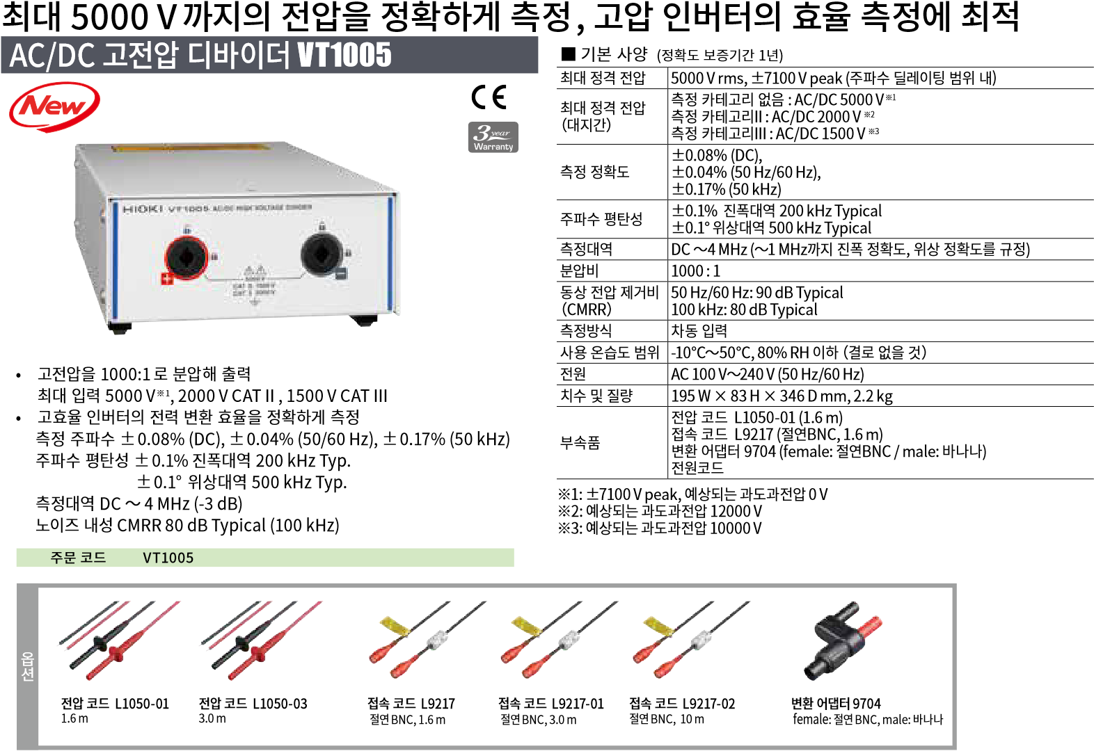 HIOKI 히오키 PW8001 파워 아날라이저 (가격문의)