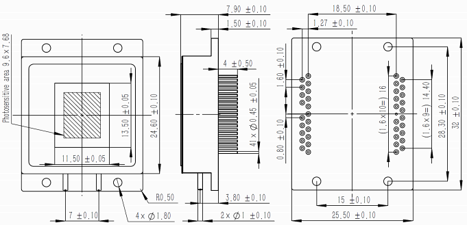 640×512 InGaAs array detector : InGaAs photodiode
