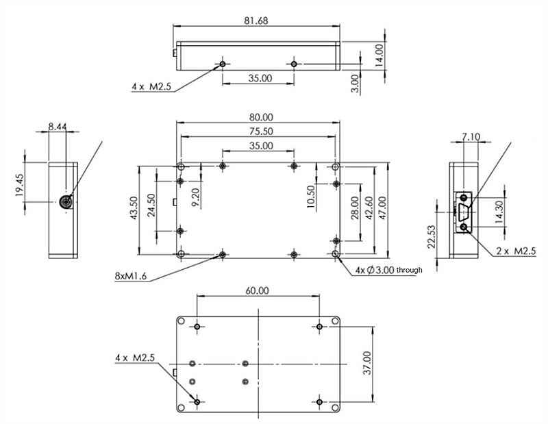 Narrow Line Module 1064nm Narrow linewidth single-frequency laser module : Narrow Linewidth