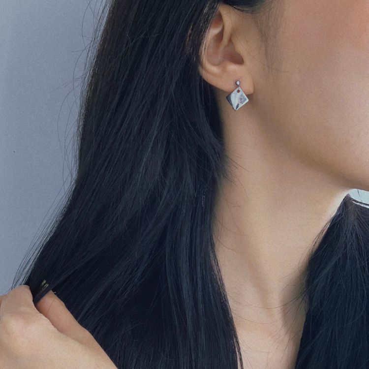 Square Metal Earrings