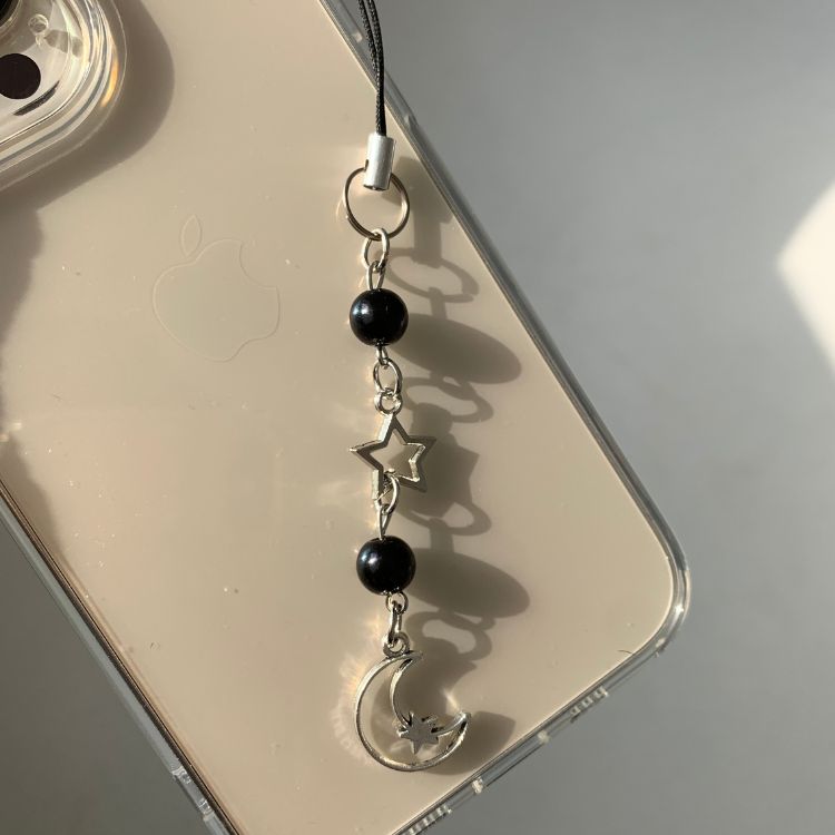 Moon & Star Keyring Strap