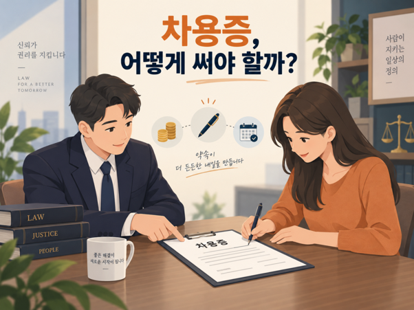 차용증 없이 돈을 빌려준 경우 대여금인지 투자금이나 증여인지 다툼이 생기는 상황을 설명하는 이미지