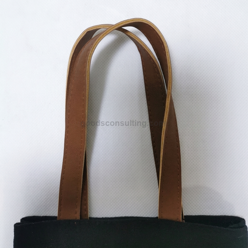 캔버스와인백로고인쇄 가죽손잡이 디테일 판촉물