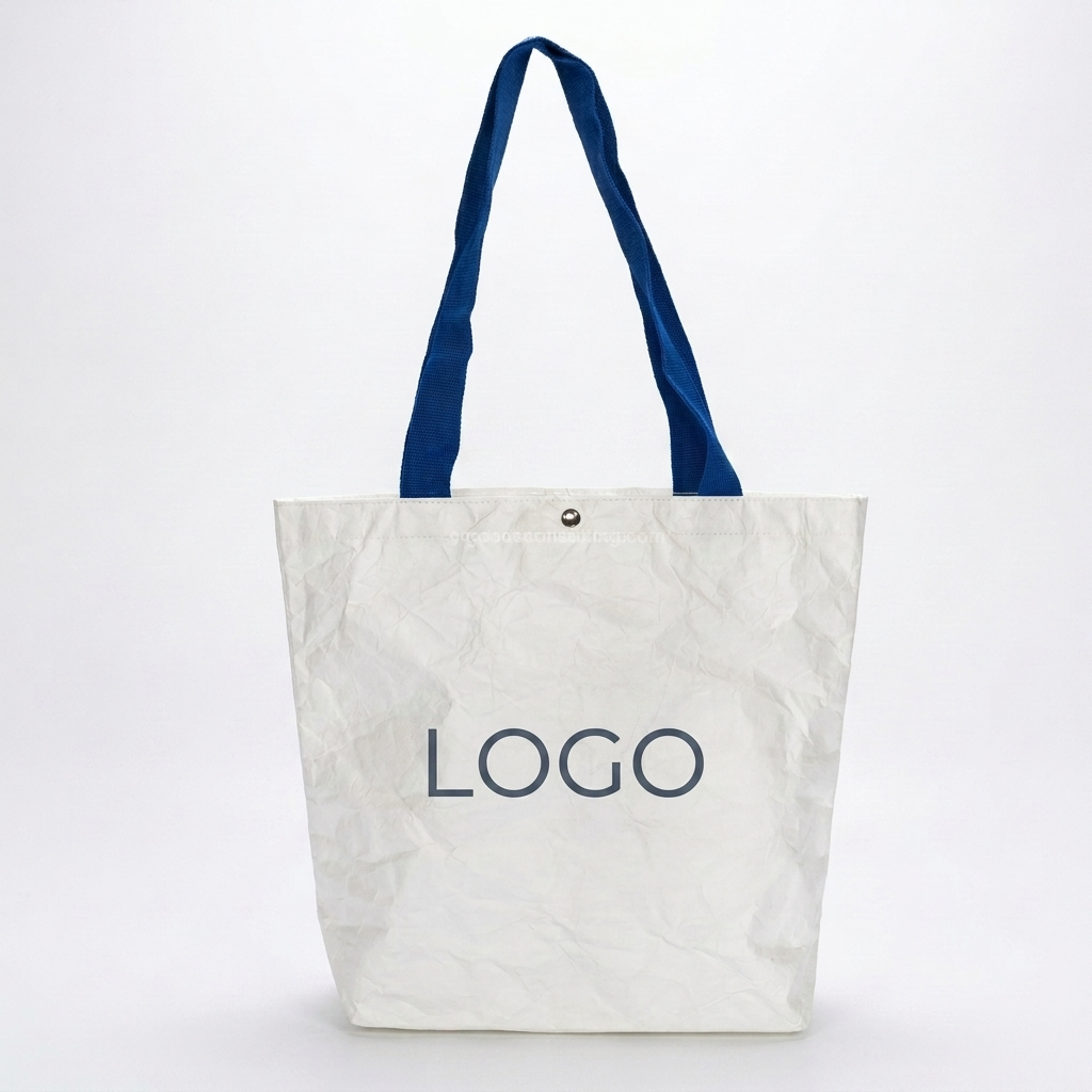 타이벡에코백로고인쇄 정면 LOGO실크인쇄 브랜드굿즈