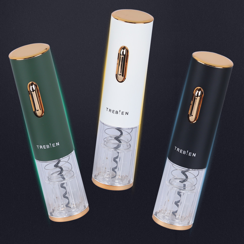 선물세트 주문제작용 충전식 와인오프너 (블랙, 화이트, 그린)