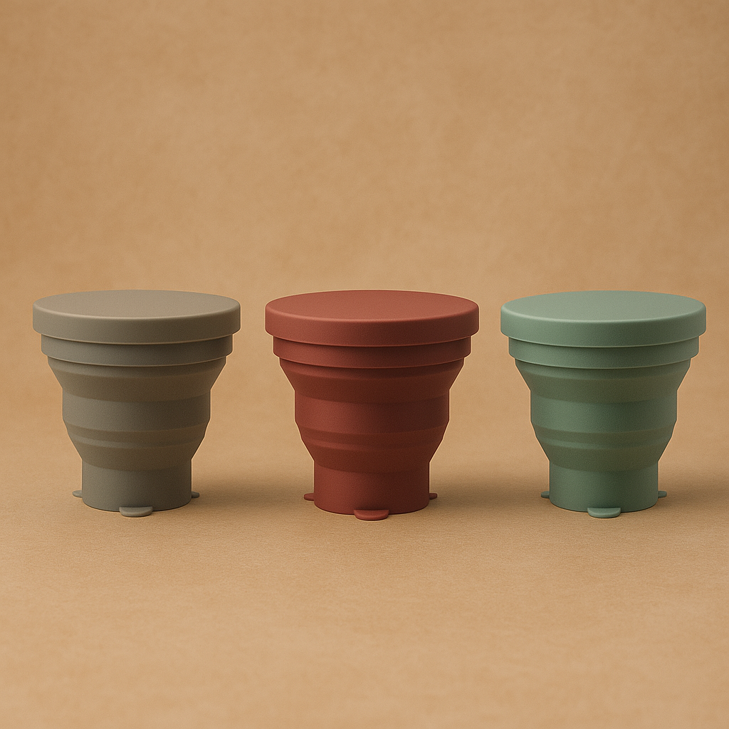 실리콘-접이식-컵-제작-맞춤-인쇄-로고-주문-업체-공장-그레이-와인-카키