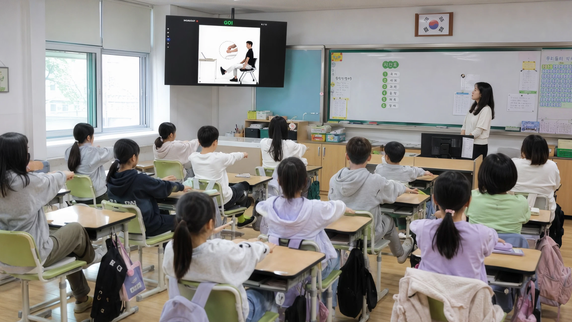 학교 활용 화면