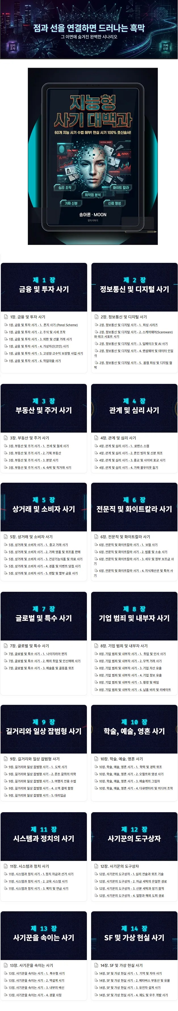 지능형 사기 대백과: 60개 지능사기 수법 해부! 현실 사기 100% 호신술서!
