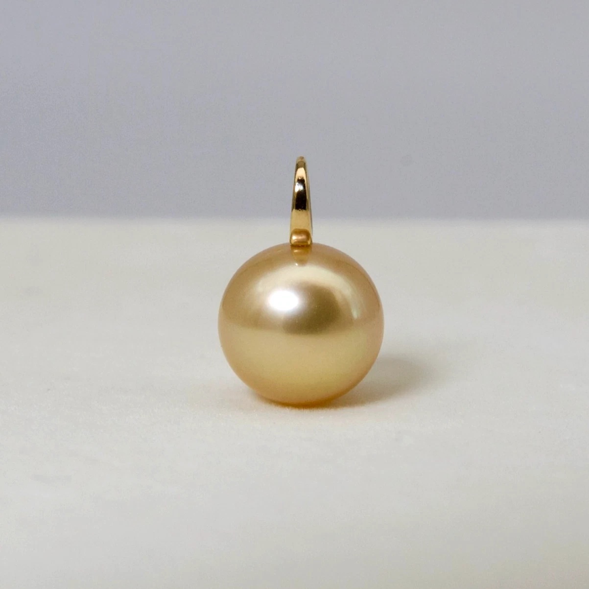 11.8mm 골드컬러 남양진주 18k골드팬던트