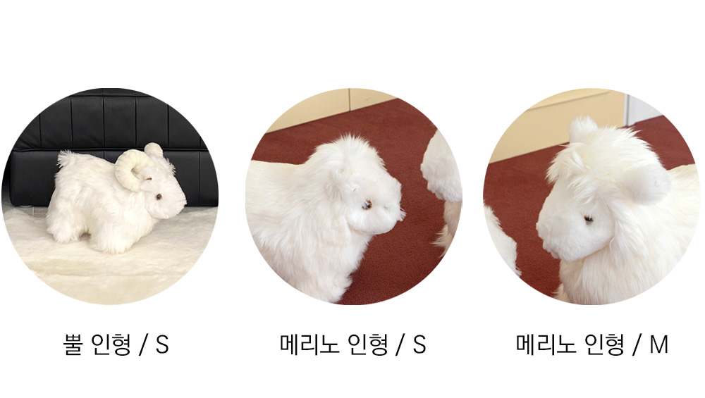 쉽스킨 호주산 메리노 울 단모 시그니처 인형