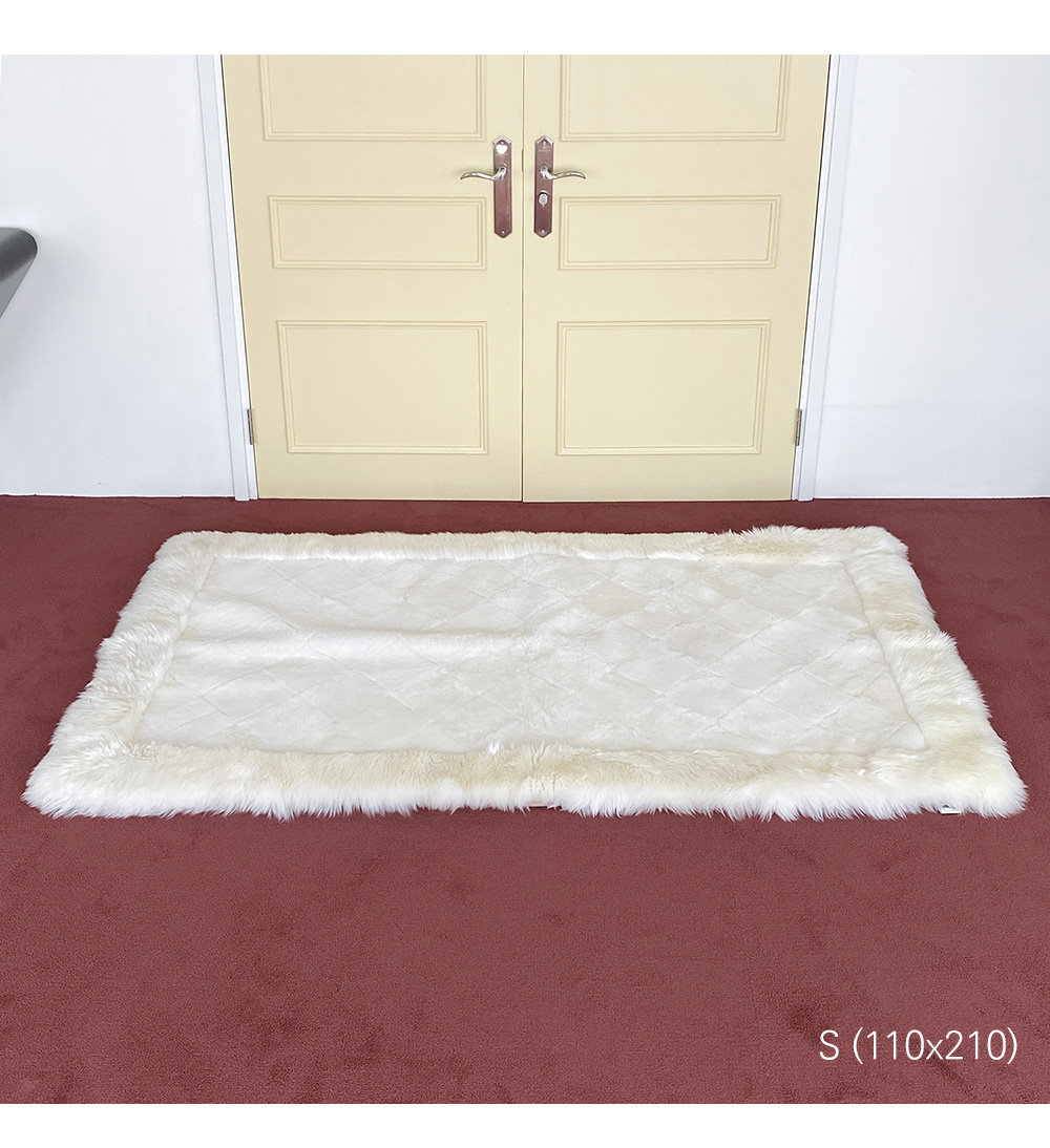 쉽스킨 호주산 메리노 울 단모 러그 믹스 스퀘어 (2 size)