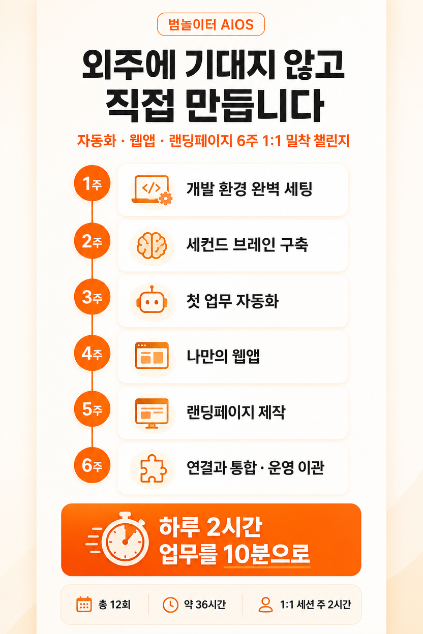 AIOS 프로그램 셋업 및 개발교육