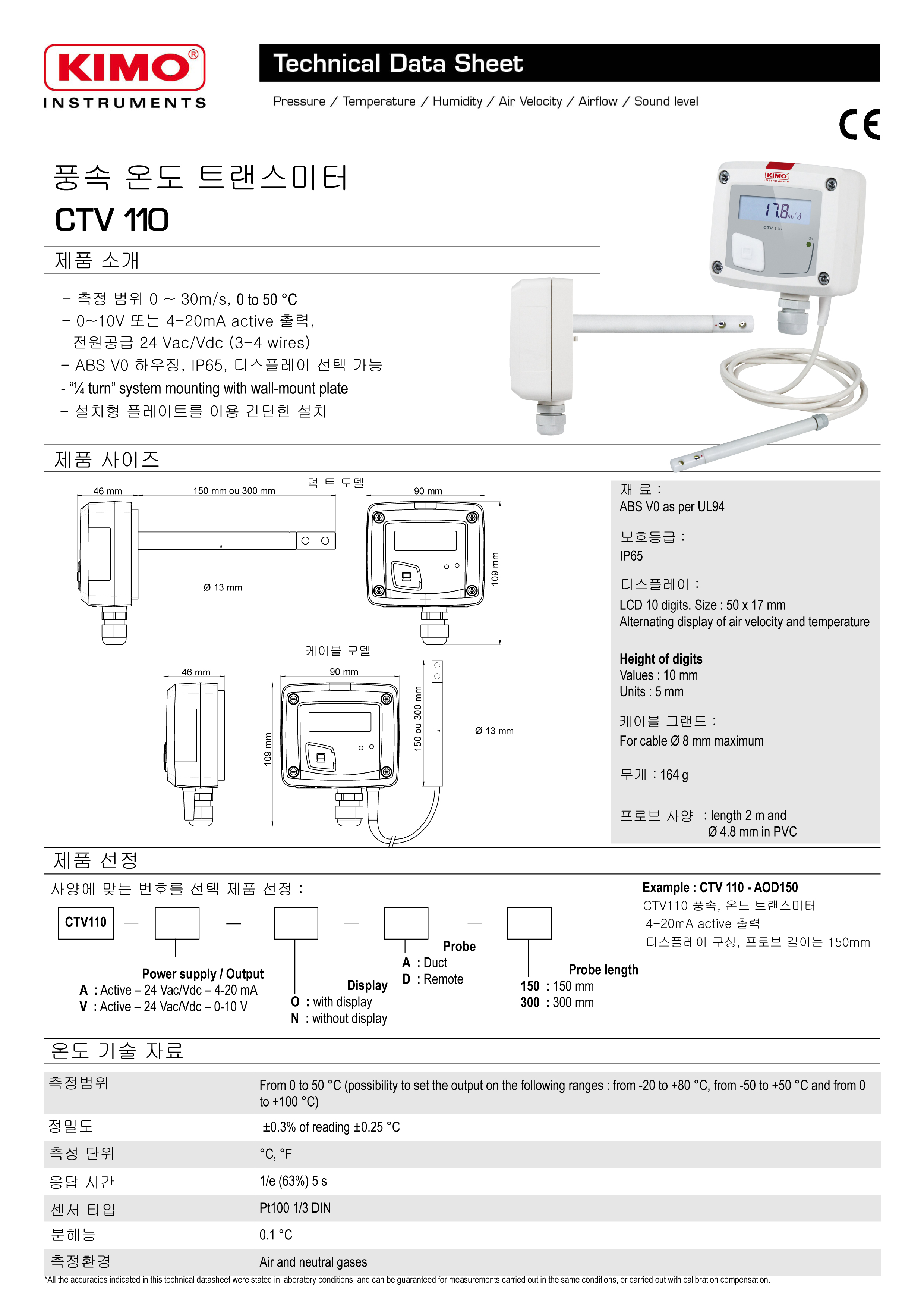 CTV110 덕트 타입