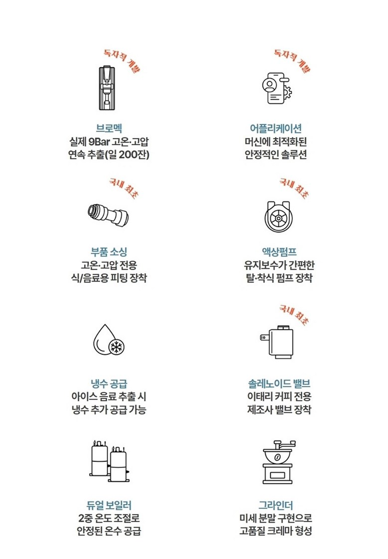 메일빈 신제품 최신형 무인 카페 원두 커피머신 M500 lite