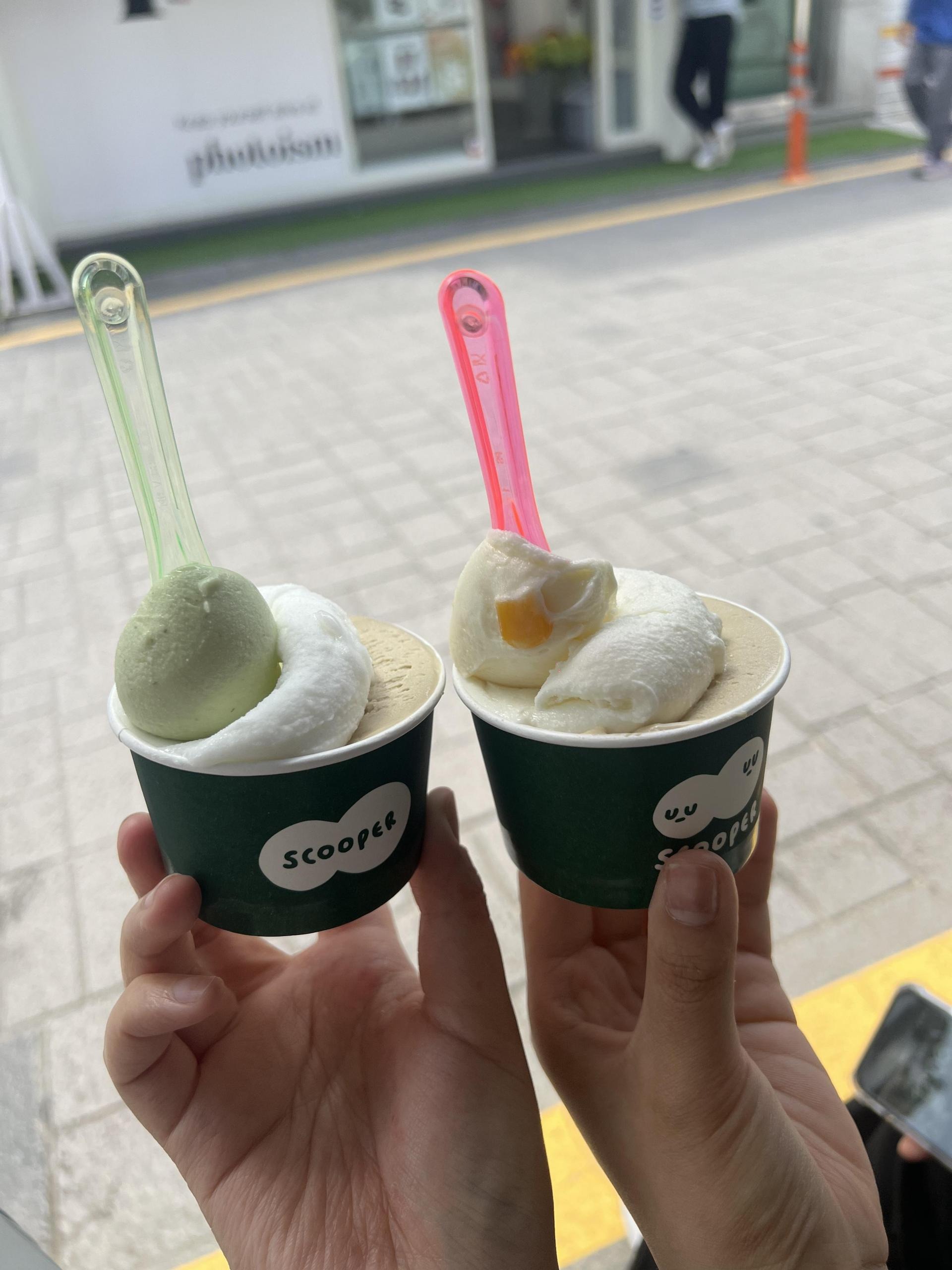 봉사 활동 후 방문한 경복궁역 인근 젤라또 가게