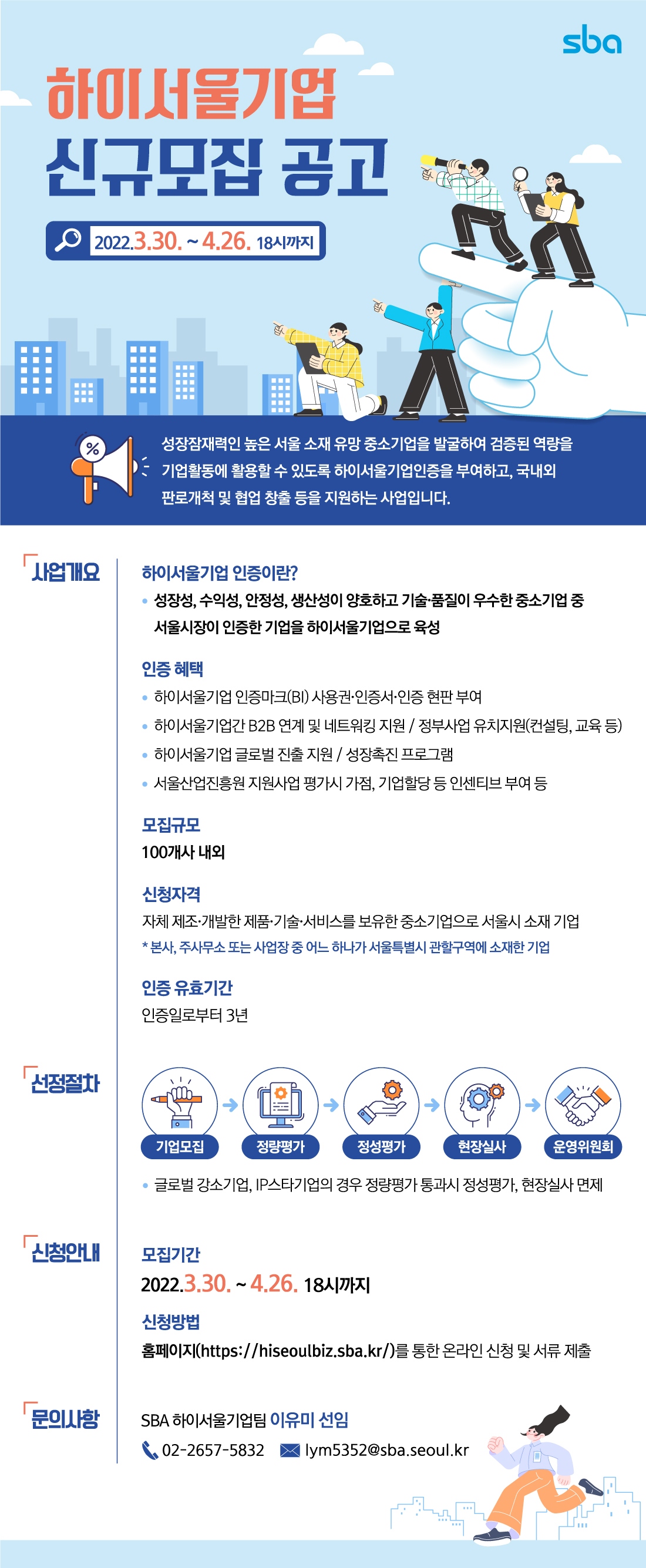 2022년 하이서울기업 신규모집 공고 : 하이서울기업협회