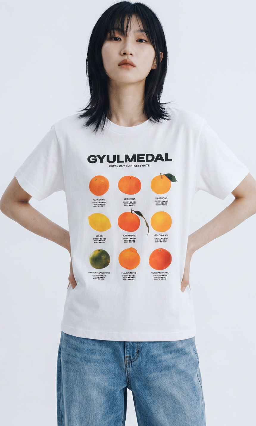 귤 테이스트 노트 T-SHIRT