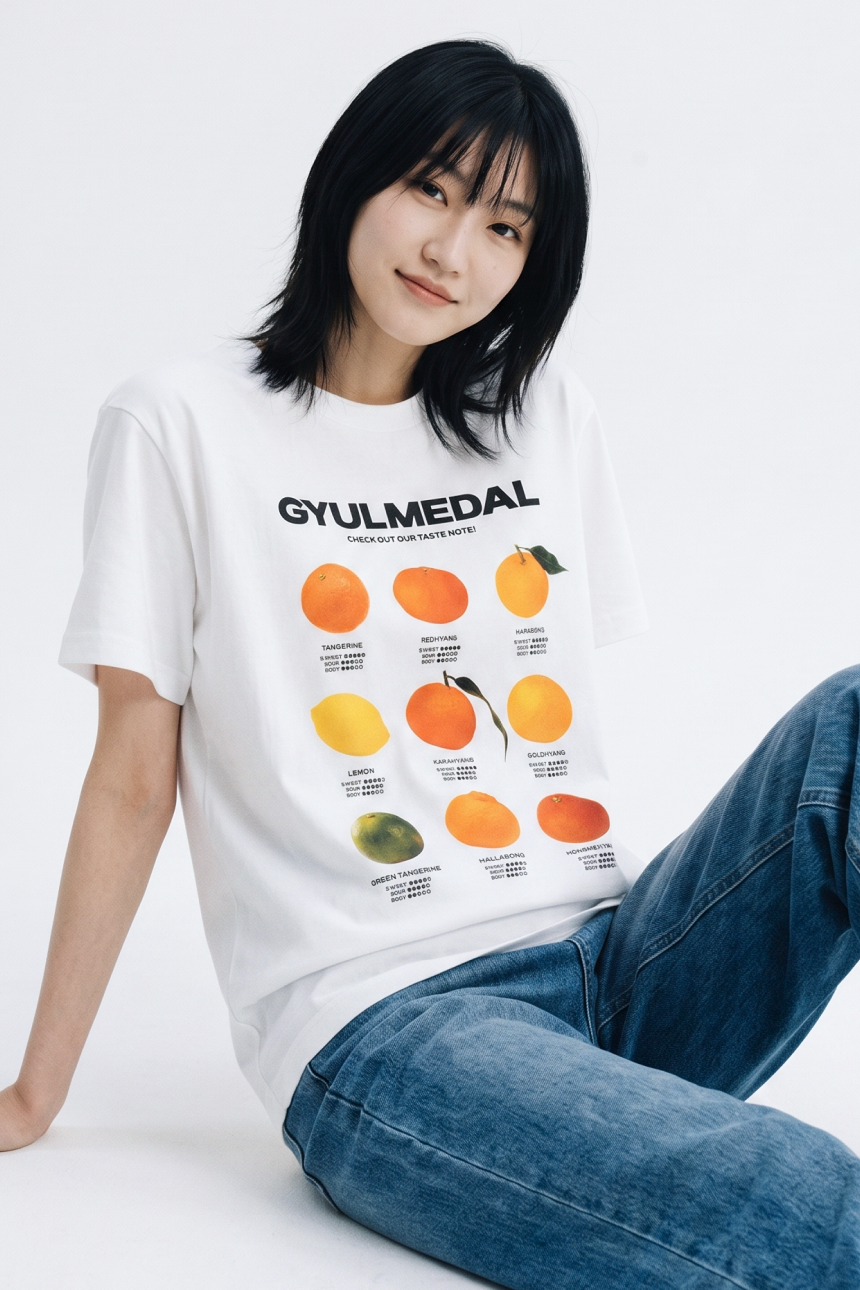 귤 테이스트 노트 T-SHIRT