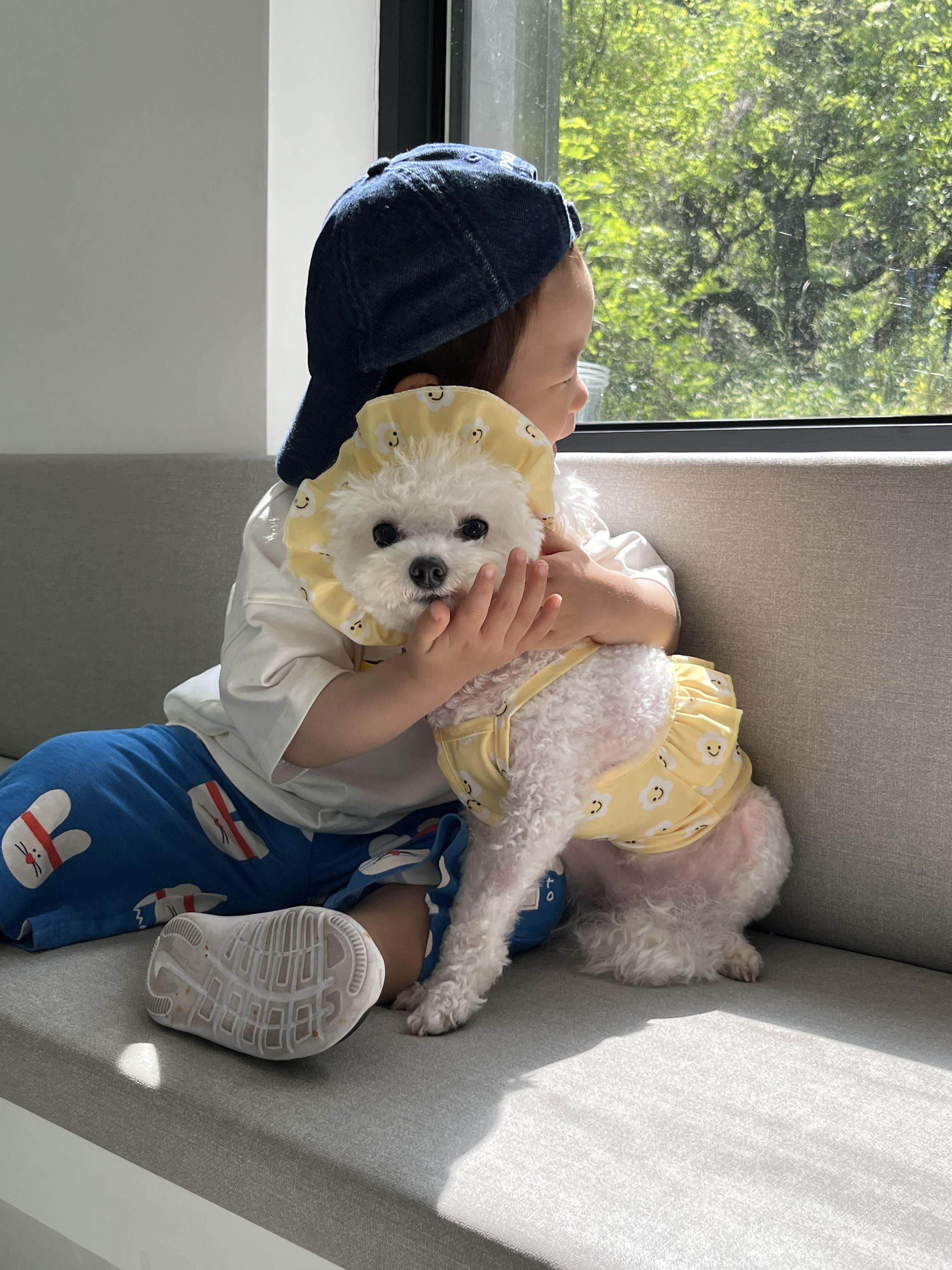 스마일 플라워 프릴 수영복