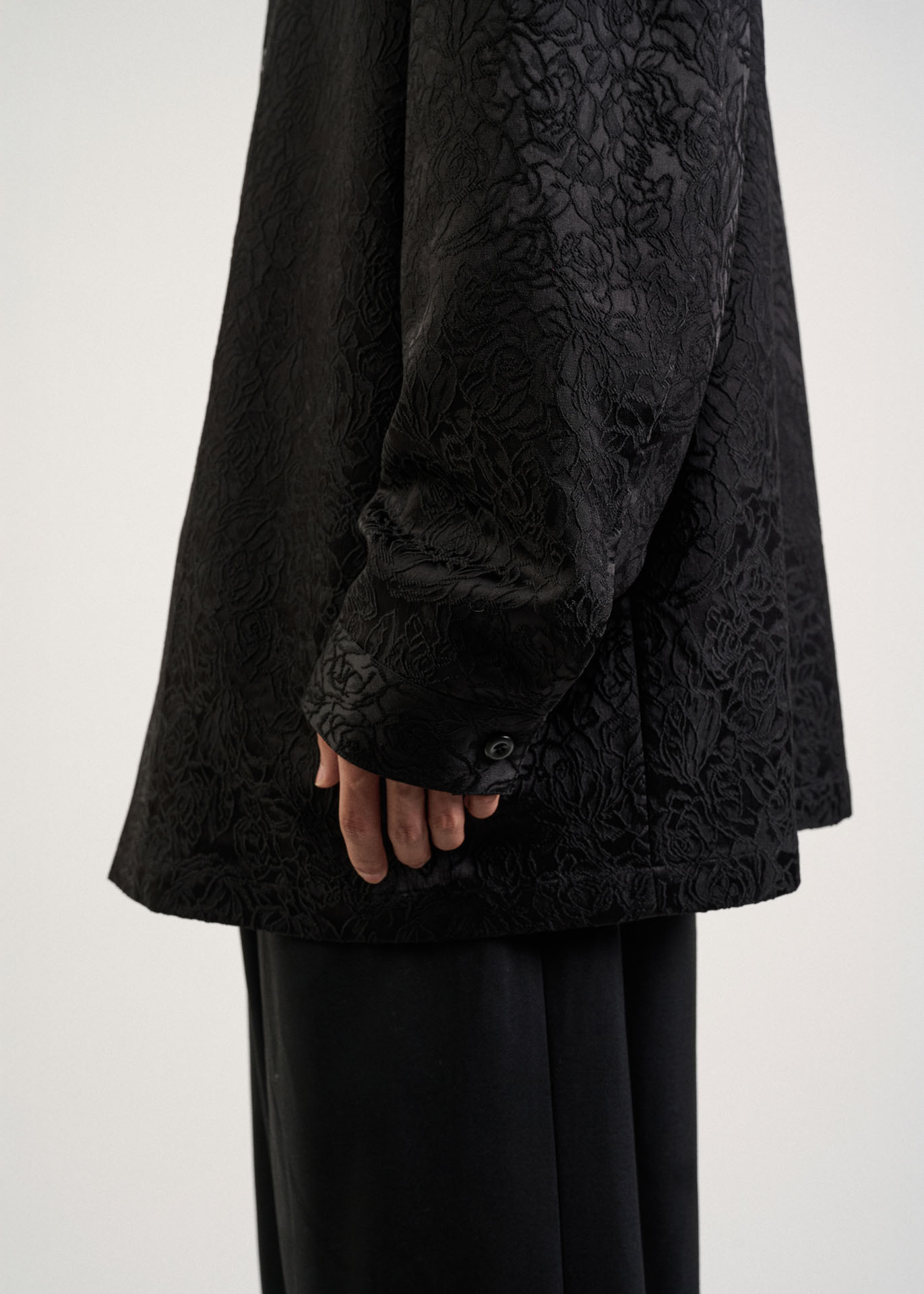 Over Sized Jacquard Shirt - Two color