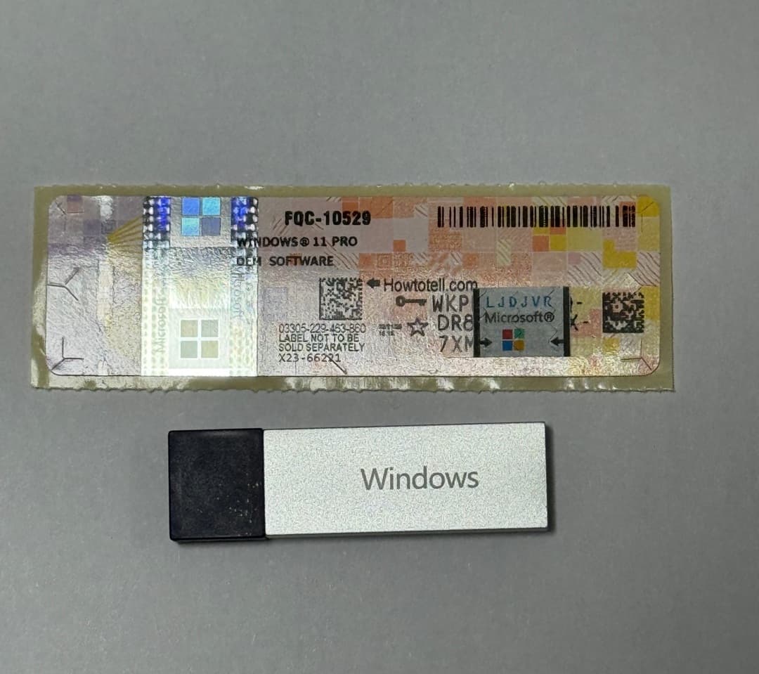 윈도우11 OEM 정품 라벨 스티커 윈도우10 호환 가능 이미지