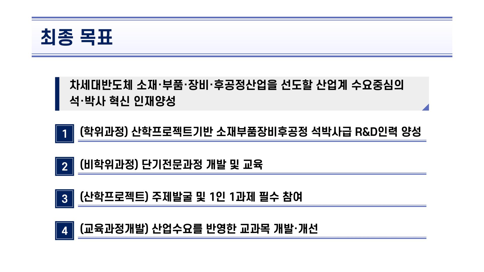 국립안동대학교 반도체·신소재공학과 대학원 “차세대반도체소재부품장비후공정 전문인력양성사업” 선정 : 수상내역/보도자료