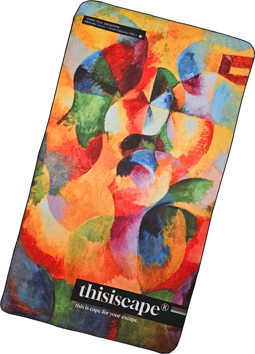 디스이스케이프 비치타올 로베르 들로네 앞면