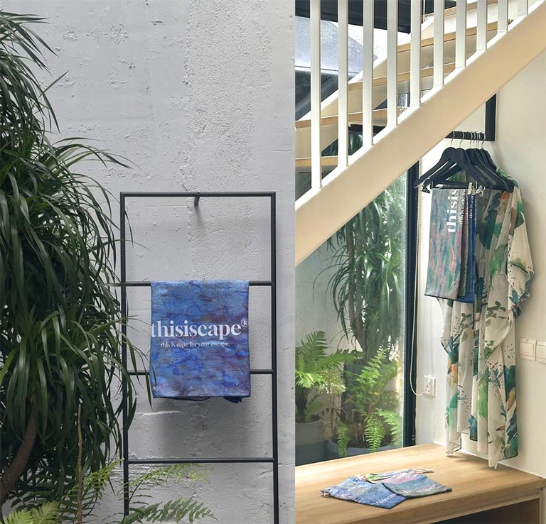 싱가포르 로이즈인(로이드인) 리뉴얼 기념으로 제공된 디스이스케이프 비치타월(비치타올)