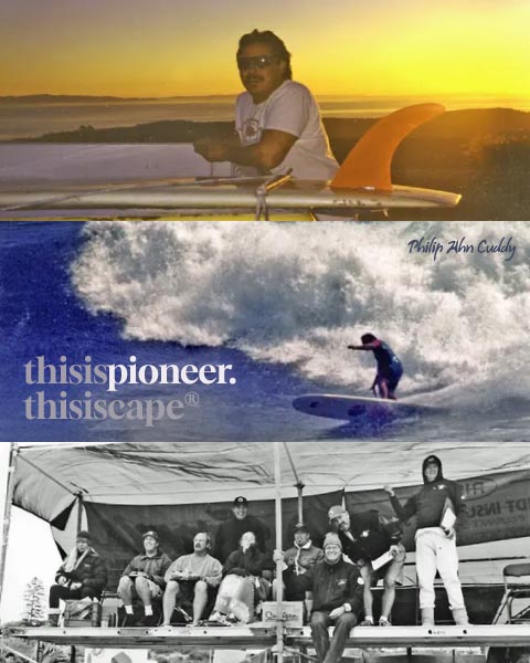 서핑 산업의 중심에 있었던 필립 안 커디(Philip Ahn Cuddy)의 모습들