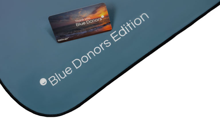 디스이스케이프 비치타월(비치타올) 블루 도너스 에디션