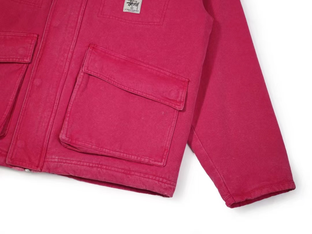 스투시 워시드 캔버스 샵 자켓