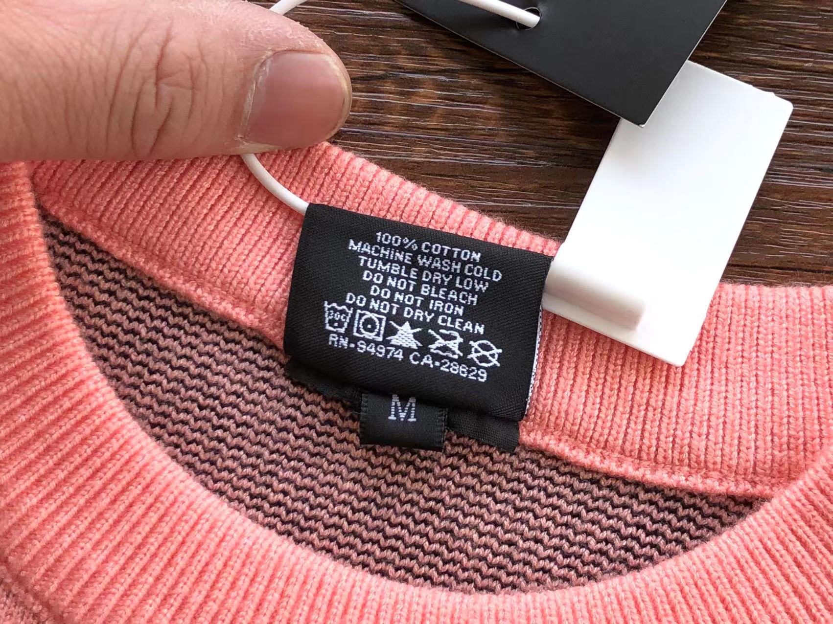 스투시 스탁 스웨터 핑크