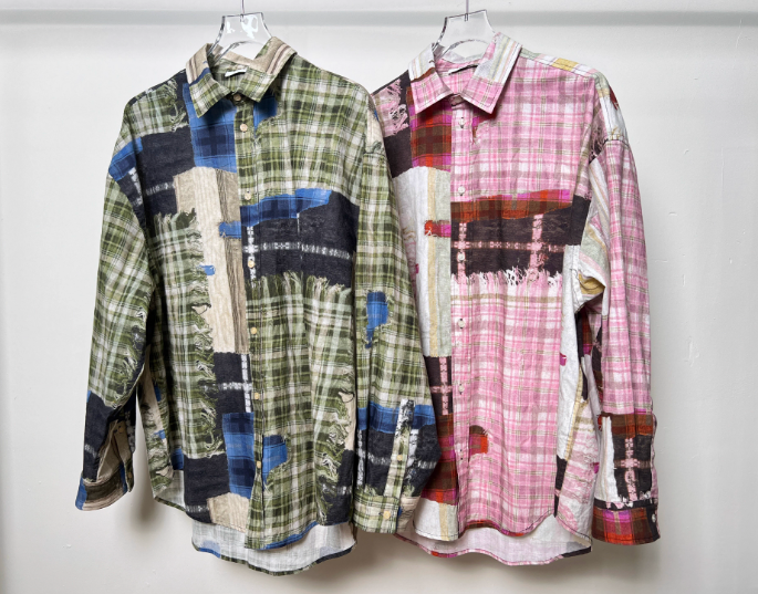 아크네 스튜디오 ACNE STUDIOS 프린트 버튼 셔츠