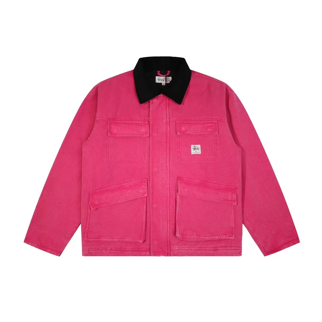 스투시 워시드 캔버스 샵 자켓