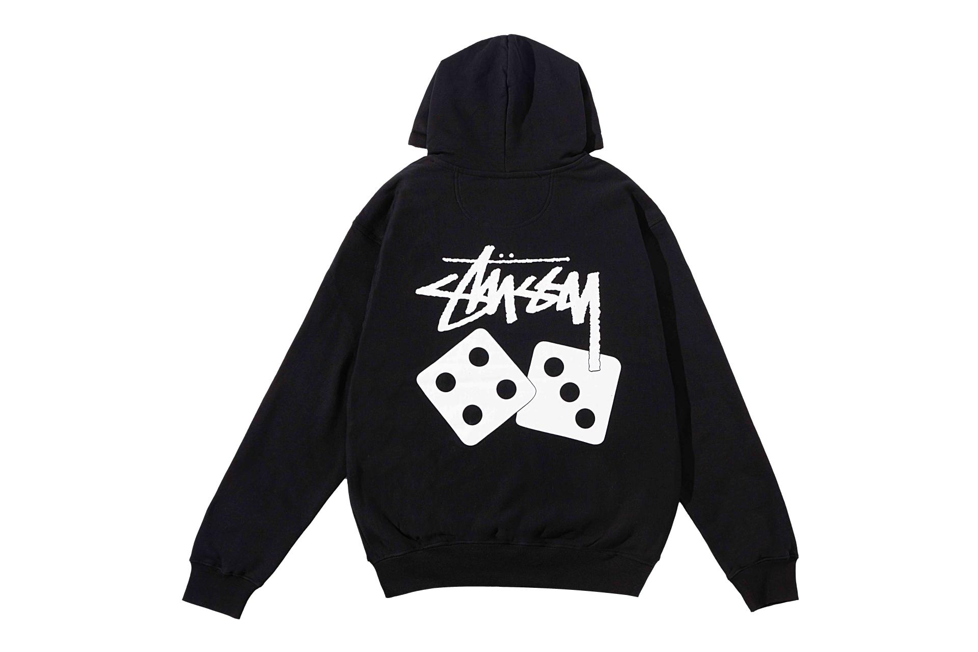 스투시 다이드 후드 블랙