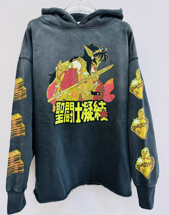 Saint Mxxxxxx 세인트 마이클 x 클랏 후드 블랙