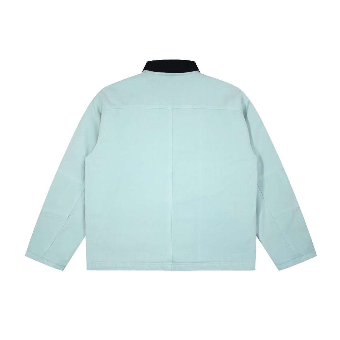 스투시 워시드 캔버스 샵 자켓