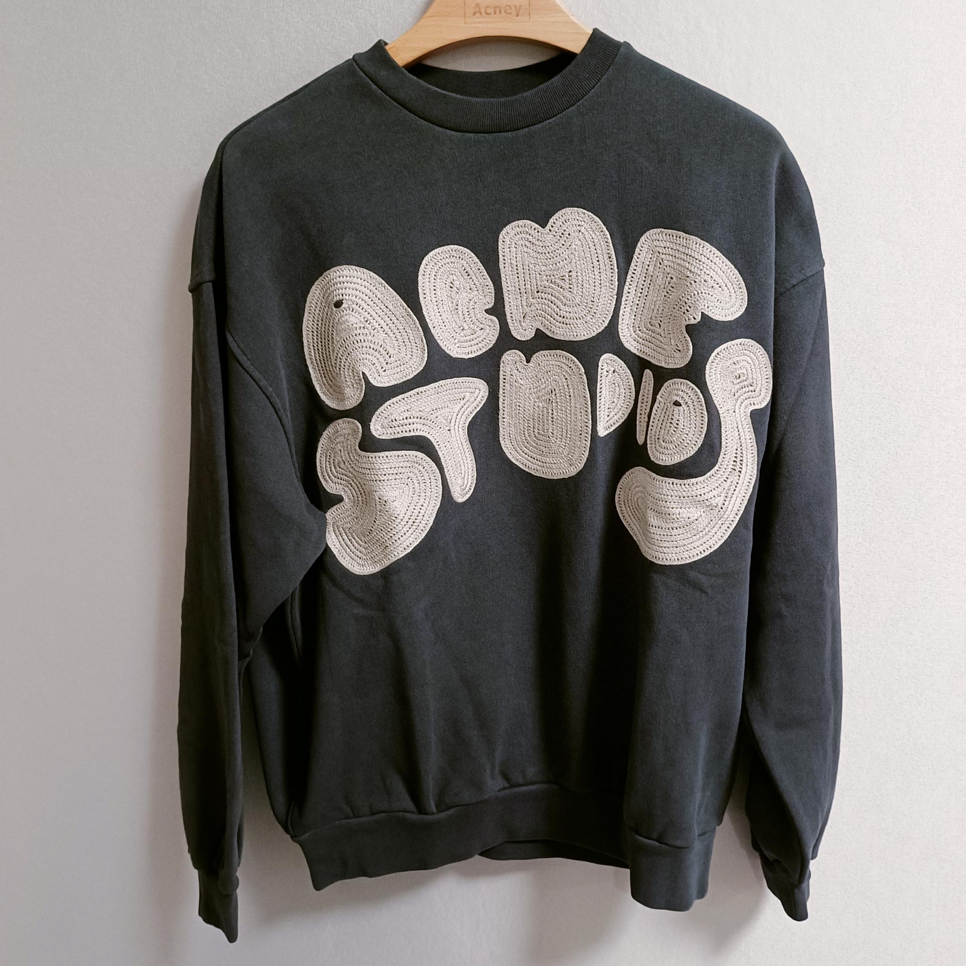 아크네 스튜디오 ACNE STUDIOS 크루넥 버블 로고 스웨터