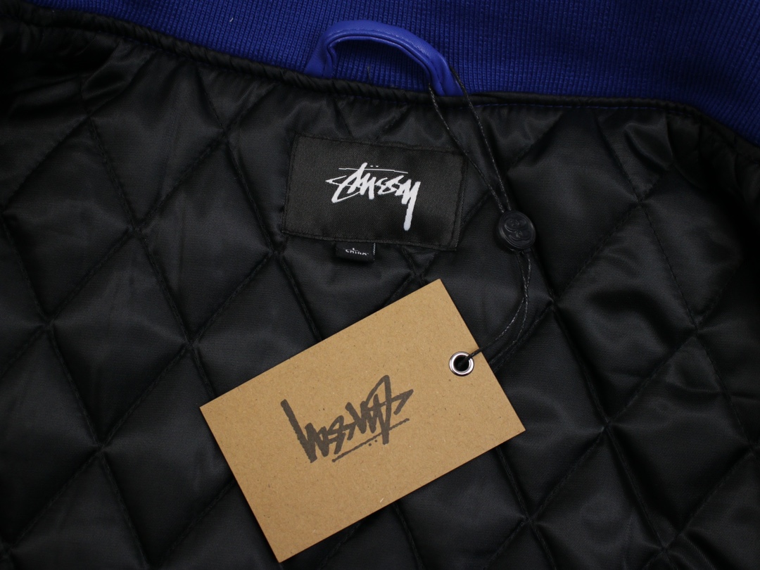 스투시 스포츠 멜튼 바시티 자켓 로얄