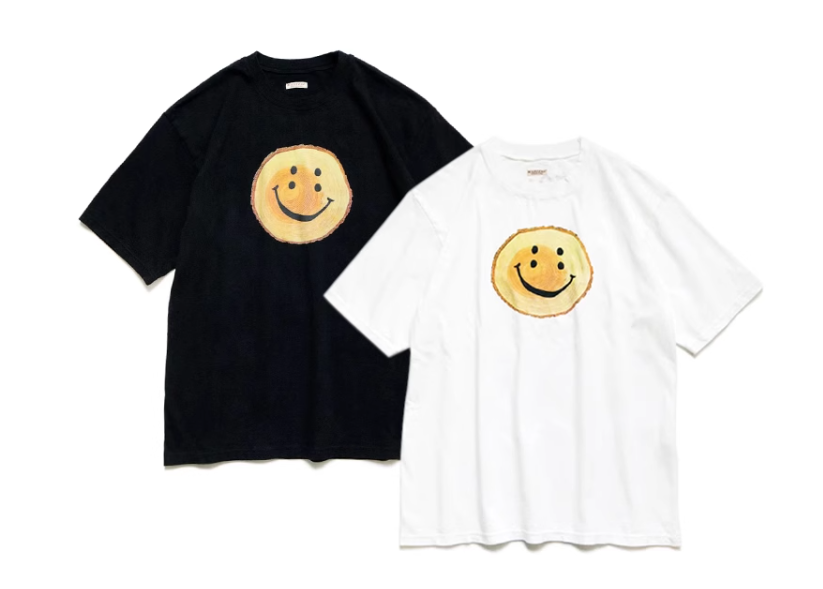 Kapital 캐피탈 스마일 20 천축 그루터기 반팔 티셔츠